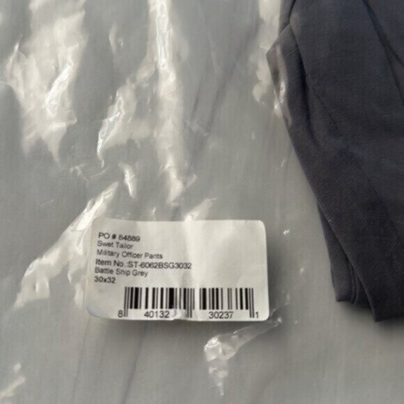 NWT Swet Tailor Men’s Gray Military Officer All-in Pants Size 32 - Picture 6 of 9